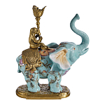 Подсвечник в виде слона из фарфора с бронзовыми элементами Elephant in the Garden of Eden варинант исполнения - 4 | Loft Concept в Самаре