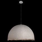 Подвесной светильник в форме купола белого цвета с ажурной бахромой Tactile Line варинант исполнения - 3 | Loft Concept в Самаре