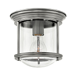 Потолочный светильник для ванных комнат с цилиндрическим стеклянным плафоном и одной лампой Hinkley варинант исполнения - 1 | Loft Concept в Самаре