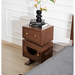 Тумбочка прикроватная с ящиком и дверцей Робот Robot Desk варинант исполнения - 4 | Loft Concept в Самаре