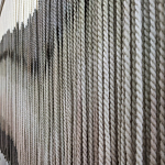 Пейзаж из нитей Макраме Wall decor Black and White Landscape варинант исполнения - 3 | Loft Concept в Самаре