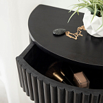 Прикроватный подвесной столик с ящиком черный Bedside Hanging Table варинант исполнения - 3 | Loft Concept в Самаре