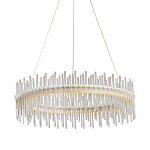 Люстра круглая с прозрачными стеклянными трубками 51 см Nembus варинант исполнения - 1 | Loft Concept в Самаре