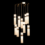 Люстра каскадная с прозрачными цилиндрическими плафонами Jenae Glass Tube Lighting варинант исполнения - 3 | Loft Concept в Самаре