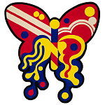 Дизайнерский ковер в виде бабочки Poltronova Tappeto Farfalla Rug варинант исполнения - 1 | Loft Concept в Самаре