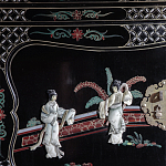 Шкаф черный в китайском стиле  Chinese Cabinet Black варинант исполнения - 3 | Loft Concept в Самаре