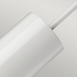 Подвесной светильник белого цвета с вытянутым цилиндрическим плафоном с косым срезом Elstead Lighting варинант исполнения - 4 | Loft Concept в Самаре