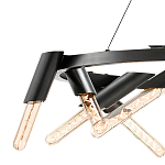 Люстра круглая с трубчатыми лампочками Vanguard Circle варинант исполнения - 2 | Loft Concept в Самаре