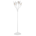 Торшер белый с плафонами в виде лепестков Delicate Flower варинант исполнения - 1 | Loft Concept в Самаре
