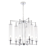 Люстра с 8-ю прозрачными цилиндрическими плафонами Jeanette варинант исполнения - 3 | Loft Concept в Самаре