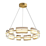 Люстра круглая с янтарными стеклянными плафонами Lighting of Space варинант исполнения - 1 | Loft Concept в Самаре