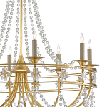 Люстра с декором из прозрачных бусин Glowing Crystals варинант исполнения - 1 | Loft Concept в Самаре