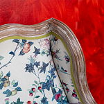 Диван из натурального бука бежевый с изображением птиц и цветов Beige Green Chinoiserie Garden Sofa варинант исполнения - 10 | Loft Concept в Самаре