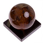 Настольный письменный набор с часами из природного камня обсидиана Royal Set варинант исполнения - 6 | Loft Concept в Самаре