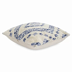 Чехол на подушку с узором в этно-стиле Blue Ikat варинант исполнения - 1 | Loft Concept в Самаре