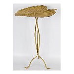 Столик приставной с столешницей Тропический лист Tropical Forest gold варинант исполнения - 2 | Loft Concept в Самаре