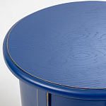 Синяя тумба на фигурных ножках Shelby варинант исполнения - 4 | Loft Concept в Самаре