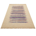 Ковер с геометрическим узором из комбинированного состава Full rhythm варинант исполнения - 3 | Loft Concept в Самаре