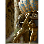 Чаша с орнаментом на бронзовых ножках в виде ангелов Eden Garden варинант исполнения - 6 | Loft Concept в Самаре