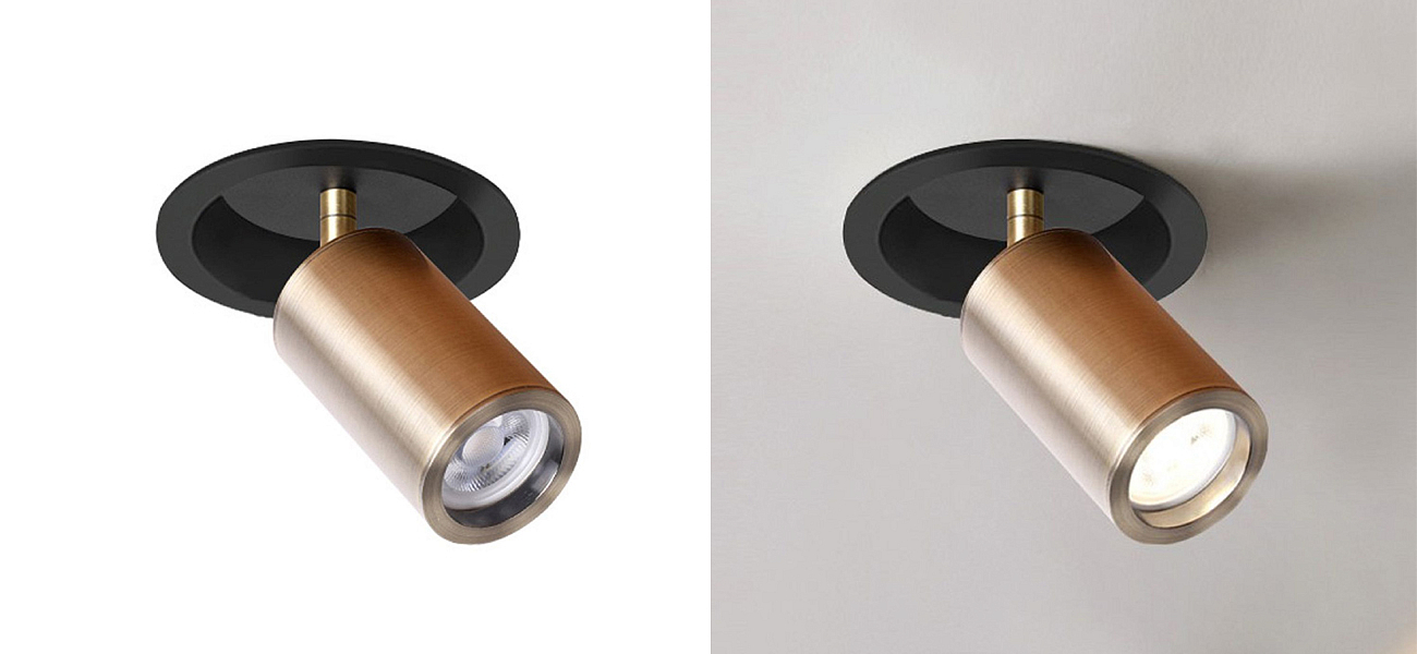 Встраиваемый поворотный спот Modern Spot Brass Встраиваемый поворотный спот Modern Spot Brass - Loft-Concept в Самаре