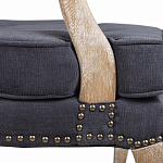 Кресло Aubrey Classical Armchair dark grey velour варинант исполнения - 6 | Loft Concept в Самаре