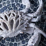 Статуэтка краб с детализированной текстурой в белом цвете Marine Accessories варинант исполнения - 8 | Loft Concept в Самаре