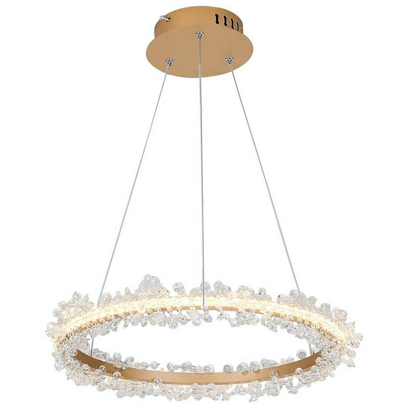 Люстра Shining Rings One Gold Латунь Прозрачный Люстра Shining Rings One Gold Латунь Прозрачный в Самаре | Loft Concept