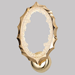 Бра овальное светодиодное с золотистым каркасом Ring of Fire варинант исполнения - 1 | Loft Concept в Самаре