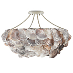 Потолочный светильник с каскадным абажуром из ракушек Sea Ravens варинант исполнения - 3 | Loft Concept в Самаре