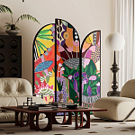 Ширма цветочный принт Colored Partition варинант исполнения - 2 | Loft Concept в Самаре