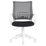 Офисное кресло с основанием из белого пластика Desk chairs Black варинант исполнения - 2 | Loft Concept в Самаре