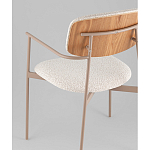 Стул Doe с подклокотниками молочный варинант исполнения - 3 | Loft Concept в Самаре