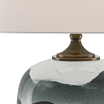 Настольная лампа с волнистым принтом Green Wavy Lamp варинант исполнения - 1 | Loft Concept в Самаре