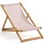 Шезлонг из акации и ткани Argentina варинант исполнения - 2 | Loft Concept в Самаре