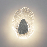 Бра с волнообразным стеклянным плафоном и вставкой из мрамора Liquid Stone варинант исполнения - 3 | Loft Concept в Самаре