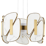 Люстра с мраморными вставками Marble Plates варинант исполнения - 1 | Loft Concept в Самаре