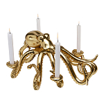 Большой Подсвечник золотой Осьминог Gold Octopus Candlestick  варинант исполнения - 1 | Loft Concept в Самаре