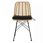 Стул с ротанговым плетением Wicker Stool без подлокотников варинант исполнения - 1 | Loft Concept в Самаре