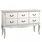 Консоль белая из массива бука с ящиками в стиле прованс White Provence варинант исполнения - 1 | Loft Concept в Самаре