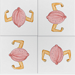 Плитка дизайнерская с узором Лимон варинант исполнения - 1 | Loft Concept в Самаре