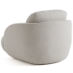 Полукруглое кресло из обивки меланж Halle Melange Armchair варинант исполнения - 7 | Loft Concept в Самаре