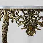 Консоль из бронзы с мраморной столешницей Bronze Console варинант исполнения - 1 | Loft Concept в Самаре