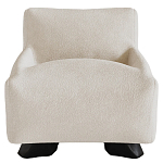 Кресло Cannes с мягкой обивкой букле молочного цвета  варинант исполнения - 4 | Loft Concept в Самаре