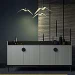 Дизайнерский комод светло-серый с фактурным фасадом UNO варинант исполнения - 1 | Loft Concept в Самаре