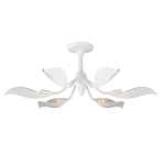 Потолочный светильник с плафонами в виде белых лепестков Delicate Flower варинант исполнения - 2 | Loft Concept в Самаре