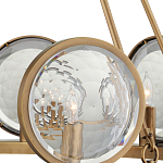 Люстра круглая с прозрачными рельефными плафонами Crystal Prism варинант исполнения - 2 | Loft Concept в Самаре