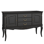 Консоль черная из массива бука с ящиками в стиле прованс Black Provence варинант исполнения - 2 | Loft Concept в Самаре