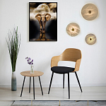 Бра в форме диска из натурального камня с декоративным центральным элеменом Cryptocrystalline Stone варинант исполнения - 2 | Loft Concept в Самаре