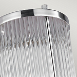 Бра для ванных комнат с прозрачным рифленым цилиндрическим плафоном на прямоугольном зеркальном основании Feiss варинант исполнения - 3 | Loft Concept в Самаре