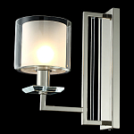 Бра с геометрическим каркасом из металла и цилиндрическим стеклянным плафоном Laurent варинант исполнения - 4 | Loft Concept в Самаре